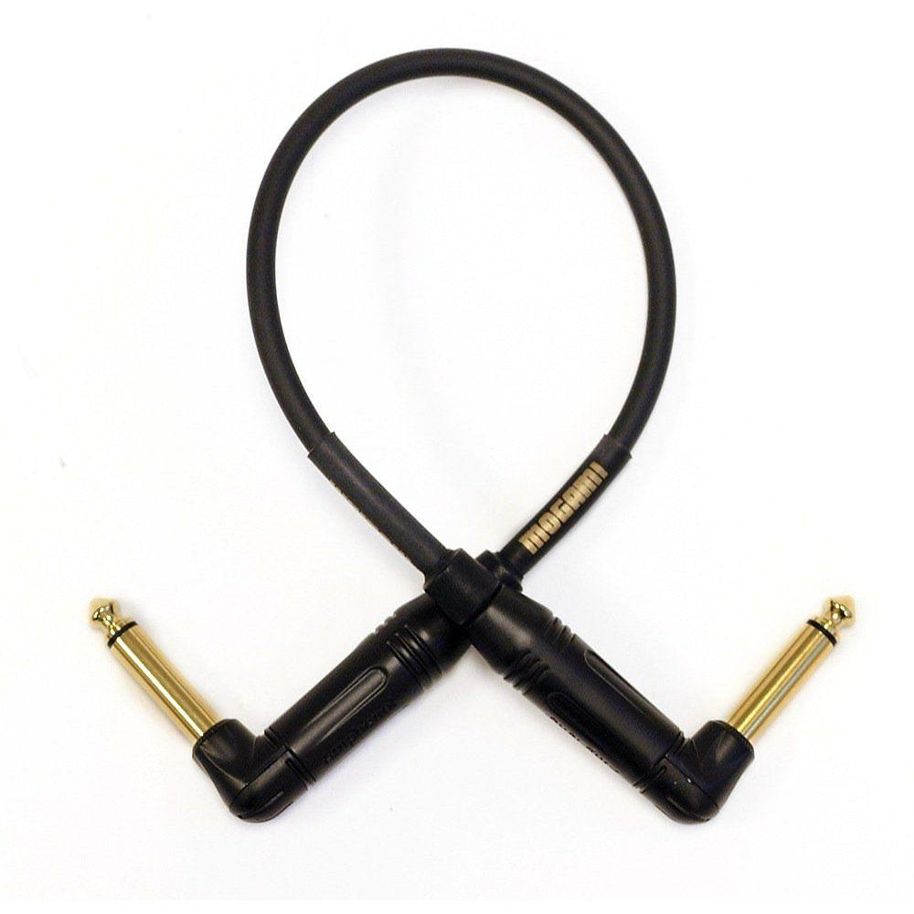 Mogami Gold Guitar/Instrument RR Cable with Right Angle Plugs, 10 Inch