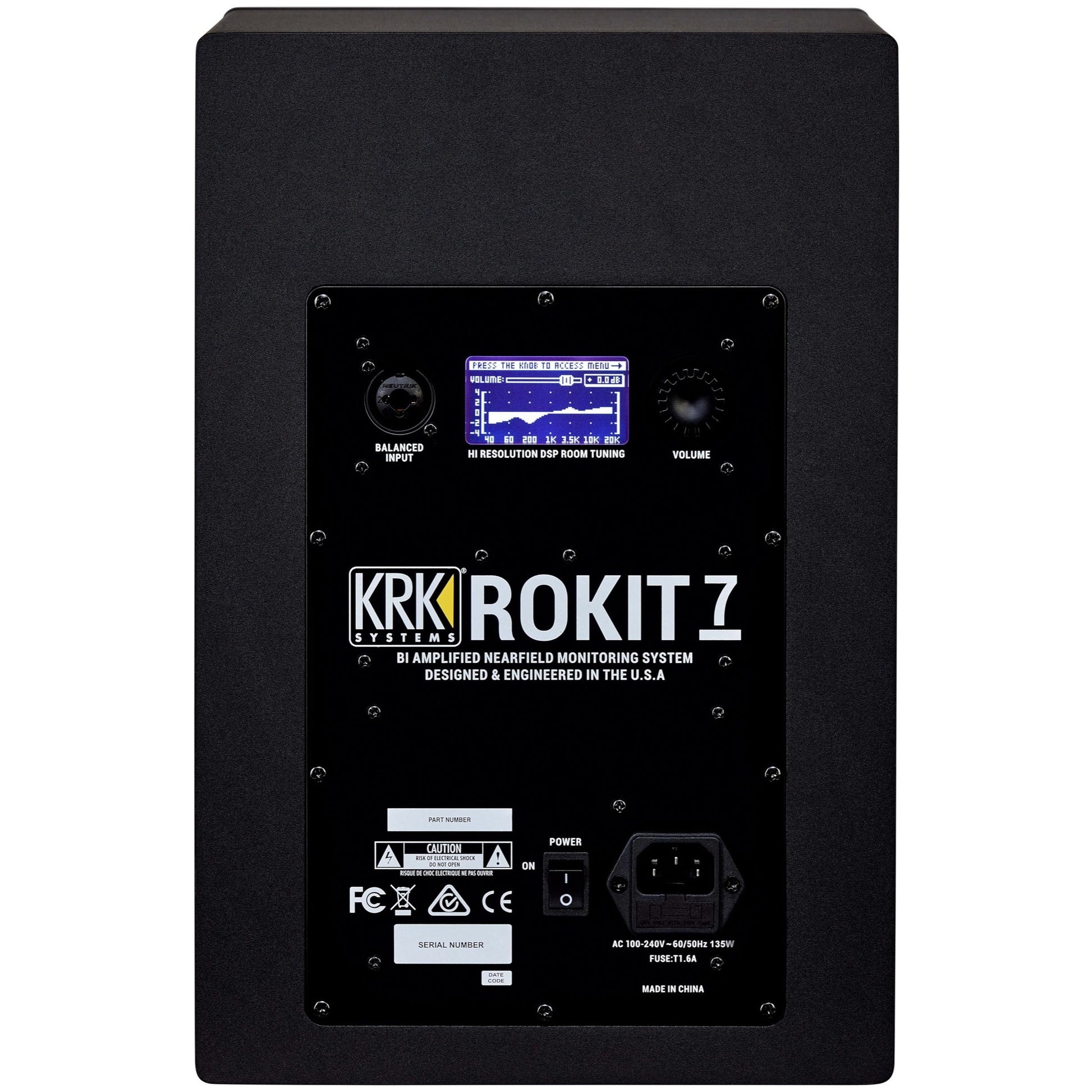 KRK RP7G4 Rokit 7 Generation 4 Powered Studio Monitor, Single Speaker