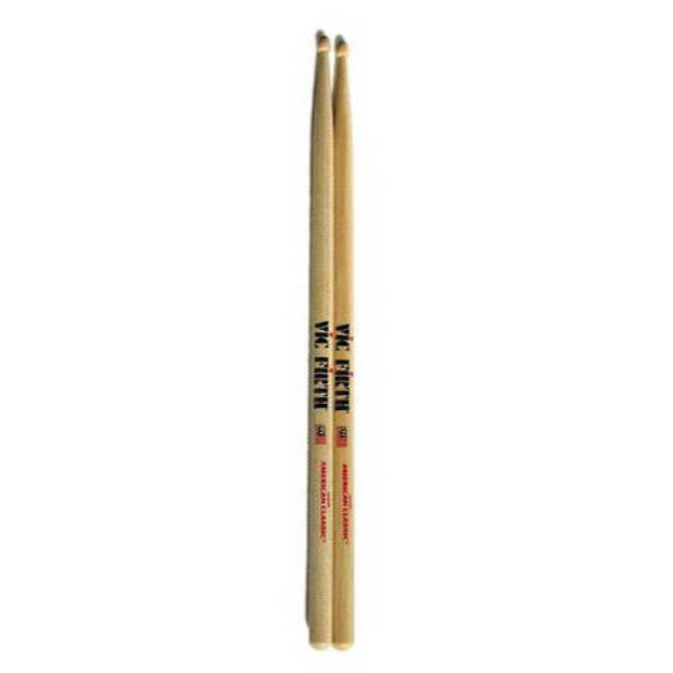 Vic Firth American Classic 5B Drumsticks, Natural, Wood Tip, Pair