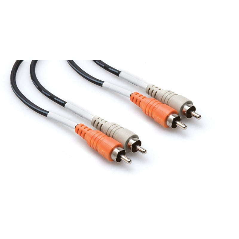 Hosa Nickel-Plated Dual Cable (Dual RCA to Dual RCA), 19.8 Foot, 6 Meter