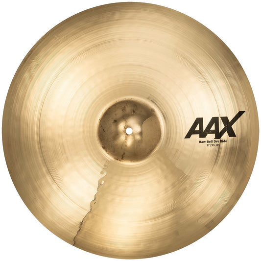 Sabian AAX Raw Bell Dry Ride Cymbal, Brilliant Finish, 21 Inch