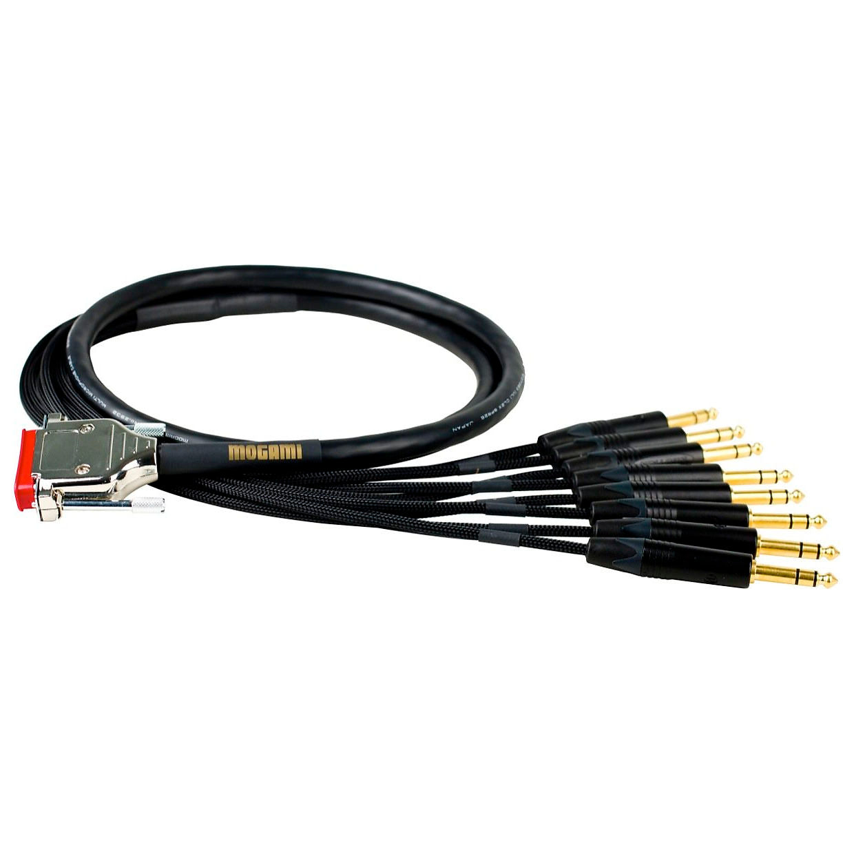 Mogami Gold DB25 to TRS 8-Channel Snake, 10 Foot