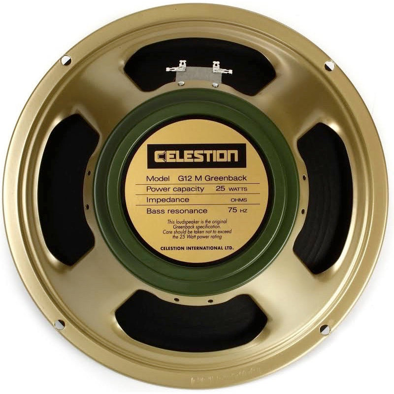 Celestion G12M Greenback Classic Series Guitar Speaker (25 Watts, 12 Inch), 8 Ohms