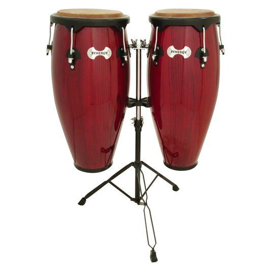 Toca Synergy Congas (with Stand), Rio Red