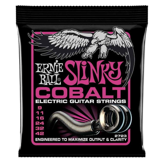 Ernie Ball Super Slinky Cobalt Electric Guitar Strings - 9-42 Gauge, 15585