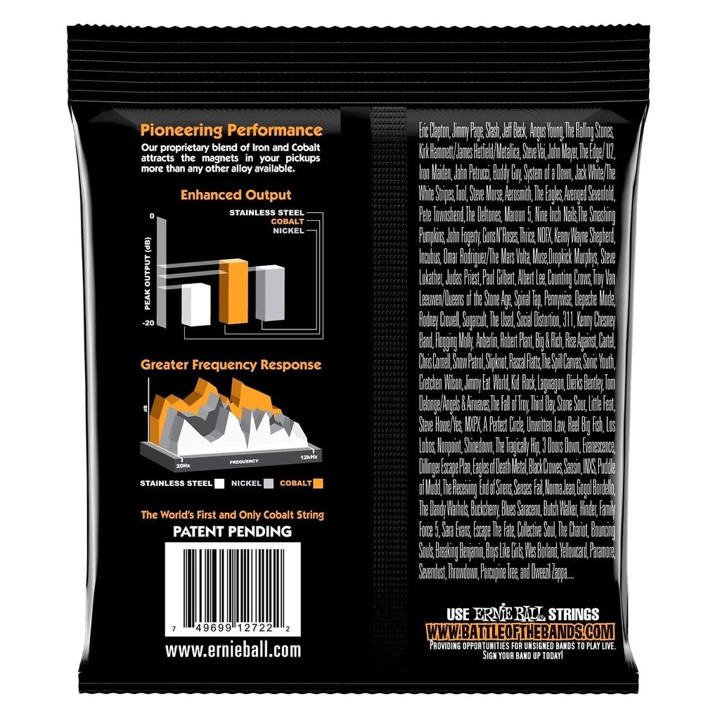 Ernie Ball Hybrid Slinky Cobalt Electric Guitar Strings, 2722, 17046