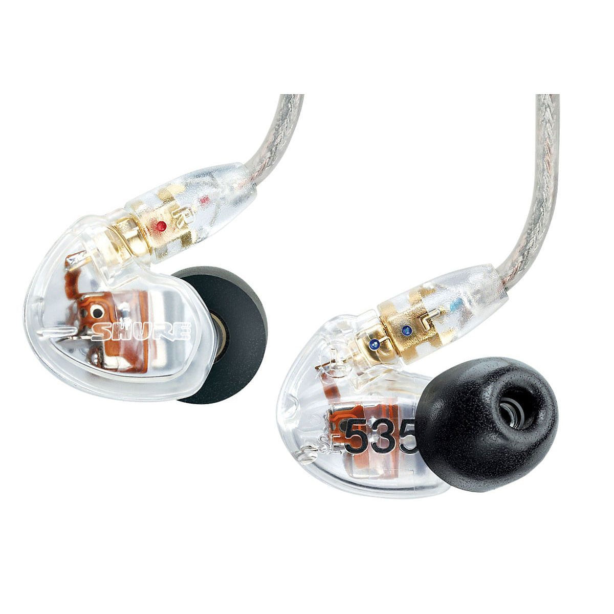 Shure SE535 Sound Isolating Earphones, Clear
