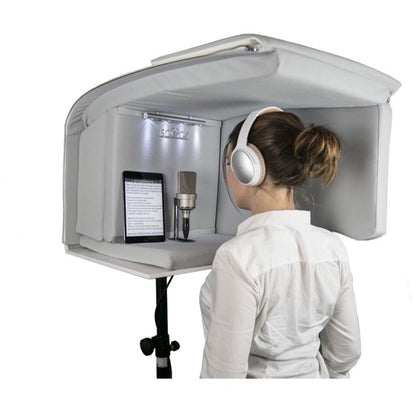 IsoVox 2 VocalStudio Mobile Vocal Isolation Booth, White