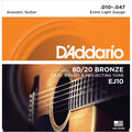 D'Addario EJ10 Extra Light 80/20 Bronze Acoustic Guitar Strings