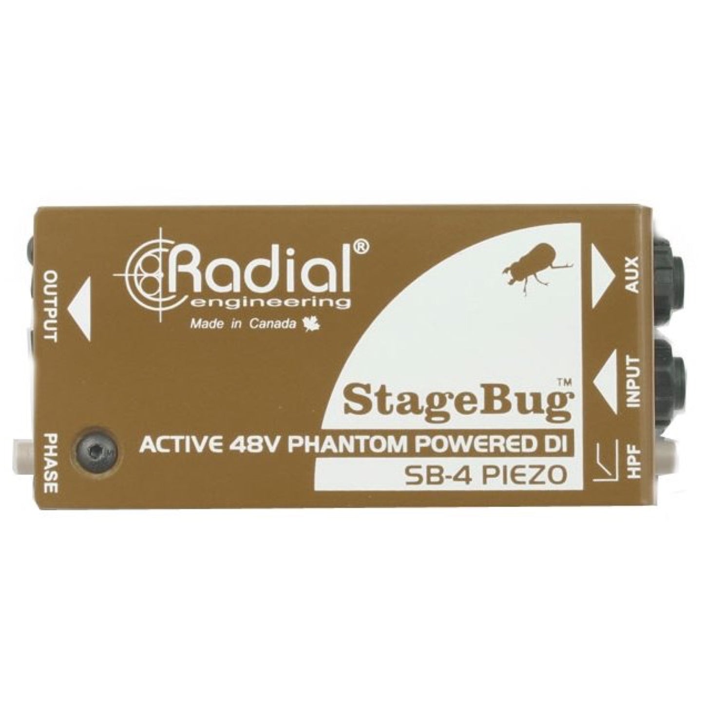 Radial StageBug SB-4 Piezo Compact Active Piezo Pickup DI Direct Box