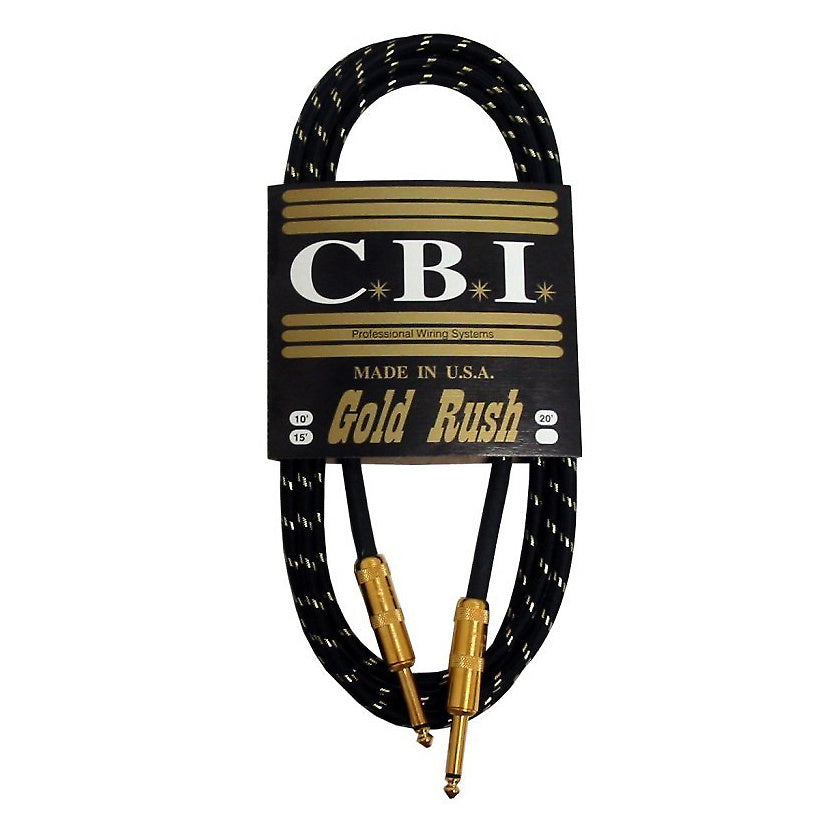 CBI Gold Rush Guitar Instrument Cable, 10 Foot