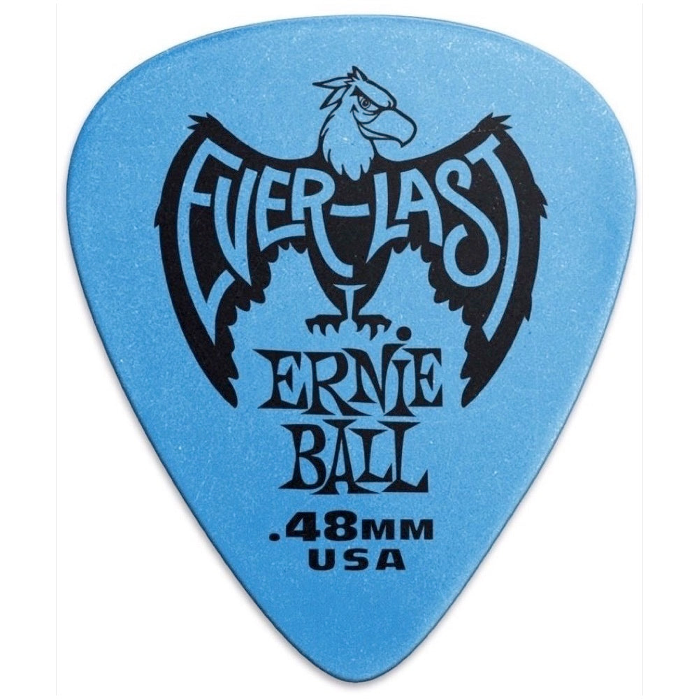 Ernie Ball Everlast Guitar Picks (12-Pack), Blue