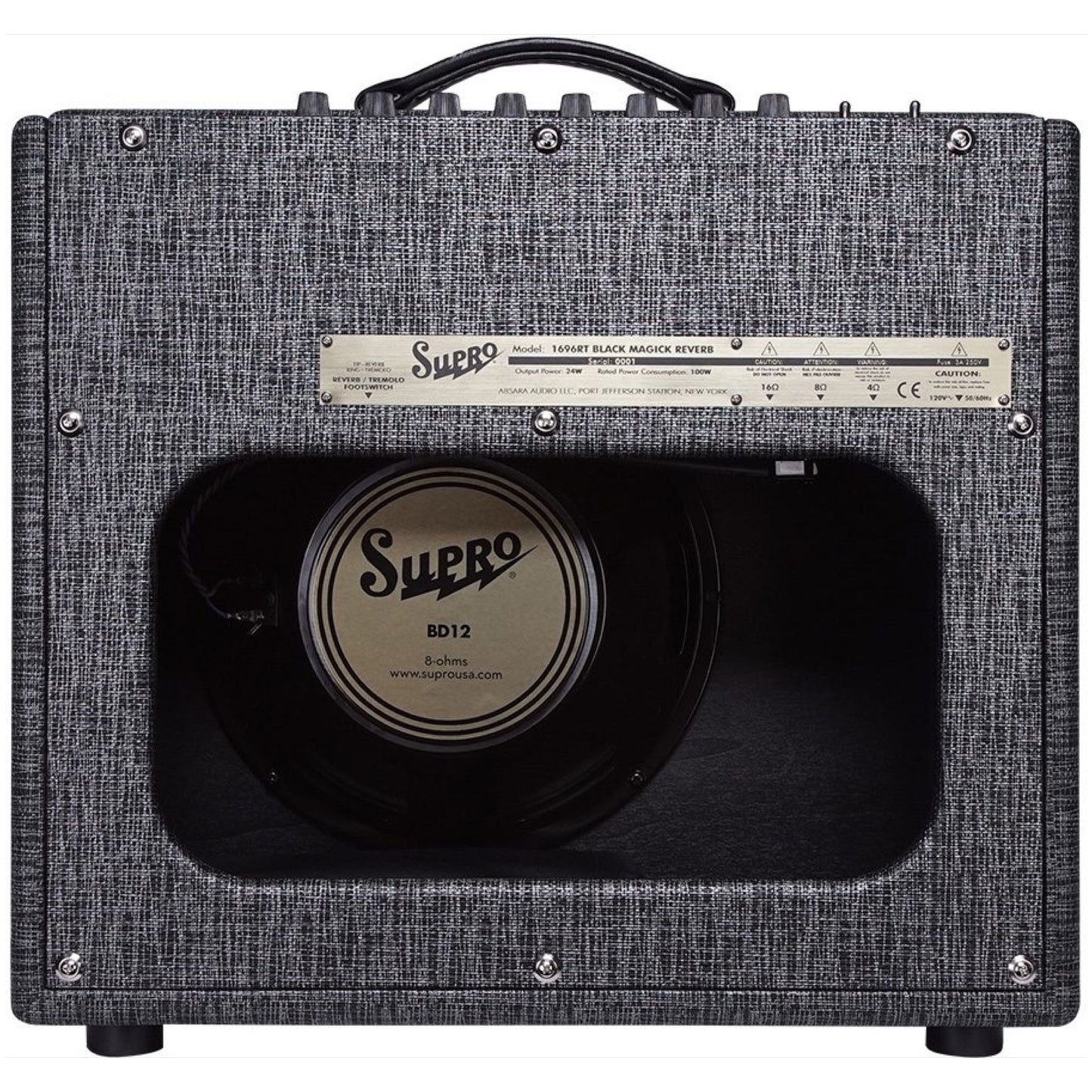 Supro Black Magick Reverb Guitar Combo Amplifier (25 Watts, 1x12 Inch)