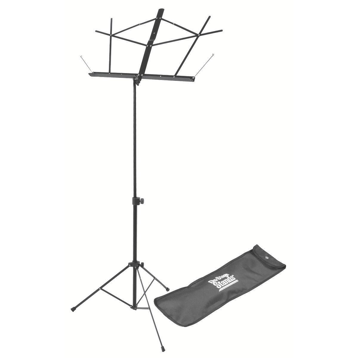 On-Stage SM7122 Folding Music Stand, Black, with Bag
