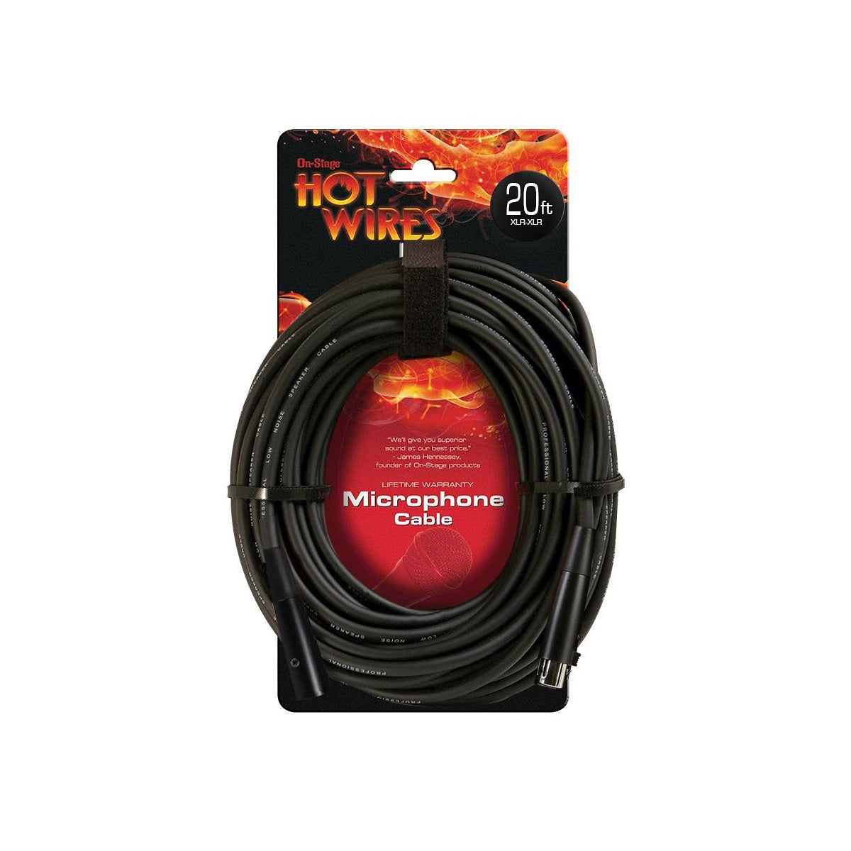 Hot Wires Microphone Cable, 20 Foot
