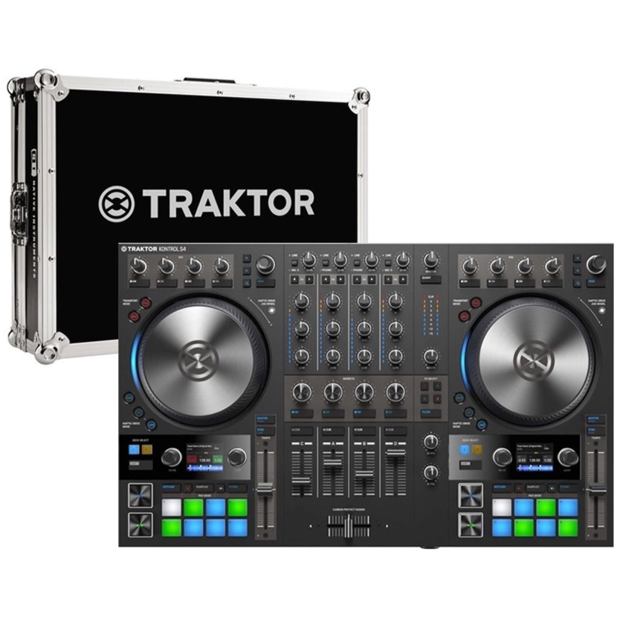 Native Instruments Traktor Kontrol S4 MK3 DJ Controller, with Case