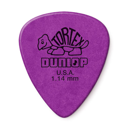 Dunlop Tortex Standard Picks (72-Pack), Purple, 1.14mm