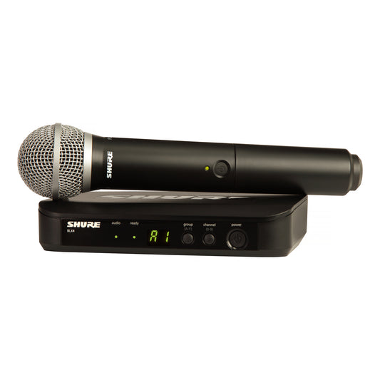 Shure BLX24/PG58 Handheld Wireless PG58 Microphone System, Band H10 (542-572 MHz)