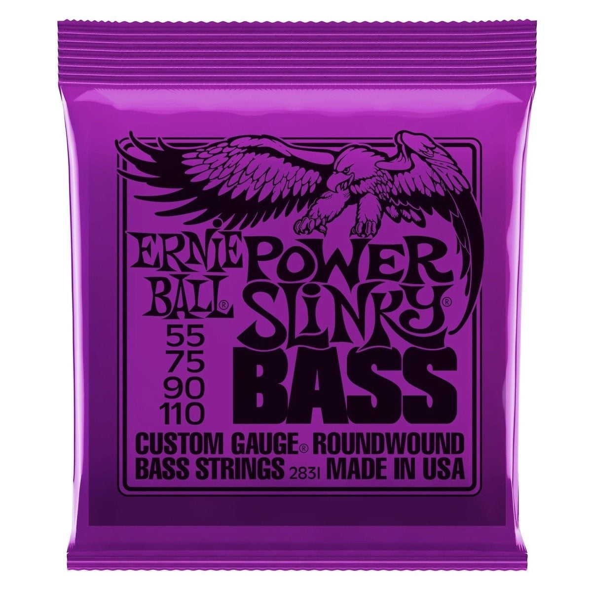 Ernie Ball P02831 Nickel Wound Power Slinky Electric Bass Strings