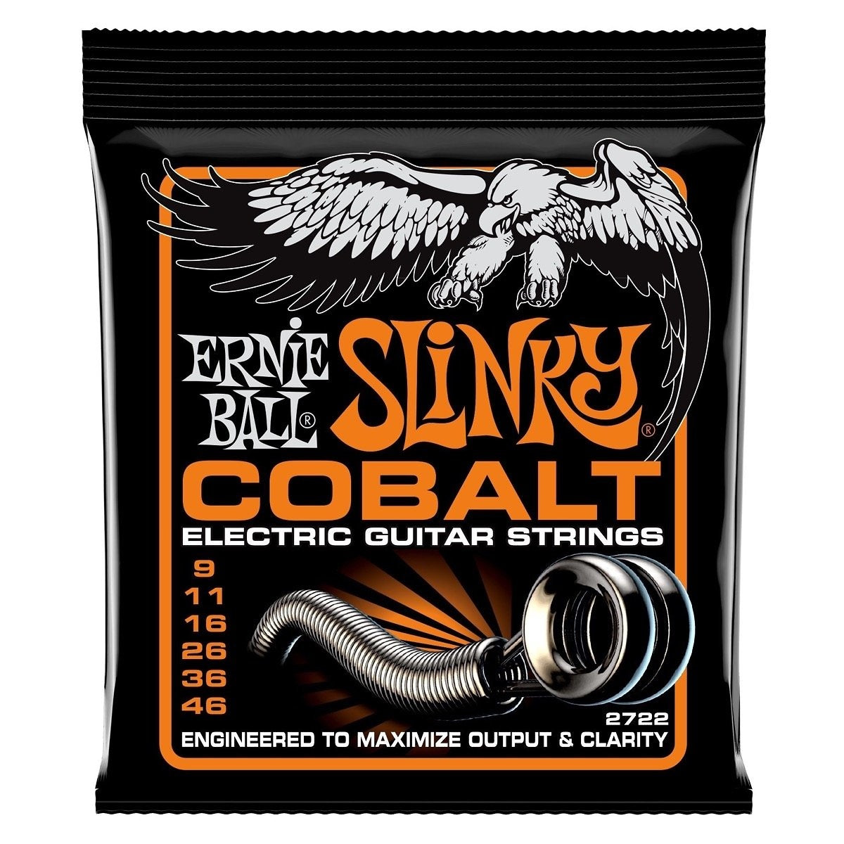 Ernie Ball Hybrid Slinky Cobalt Electric Guitar Strings, 2722, 17046