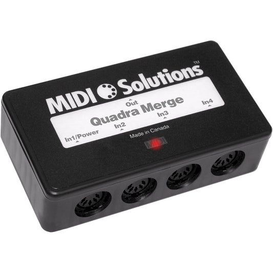 MIDI Solutions MultiVoltage Quadra Merge MIDI Merger Processor