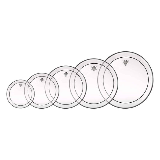 Remo Clear Pinstripe Tom Drumhead Pack, With 10, 12, 14, and 16 Inch
