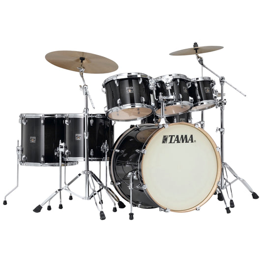 Tama CL72S Superstar Classic Drum Shell Kit, 7-Piece, Transparent Black Burst