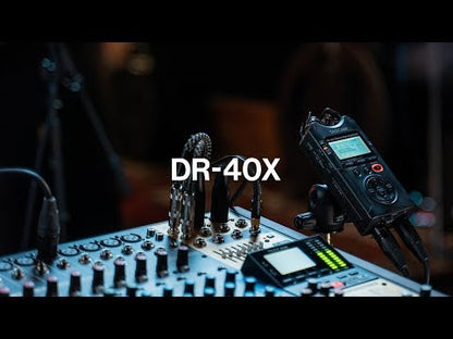 Tascam DR-40X 4-Track Handheld Digital Audio Recorder and USB Audio Interface
