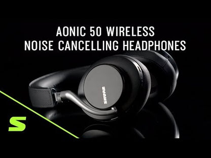 Shure AONIC 50 Wireless Noise-Cancelling Headphones, Black, Blemished