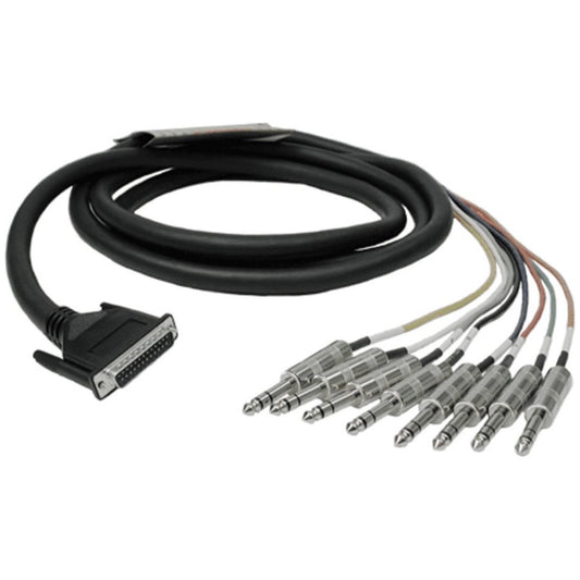 Hosa DTP800 Snake Cable (1/4 Inch TRS x 8 to 25-Pin D-Sub), 9.9 Foot, 3 Meter
