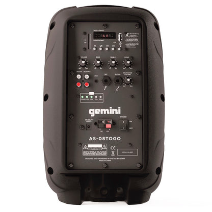Gemini AS-08TOGO Powered Bluetooth Speaker