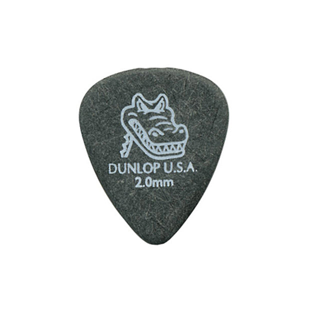 Dunlop Gator Grip Standard Picks (12-Pack), Black, 2.0mm