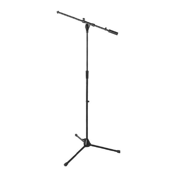 On-Stage 9701B Plus Professional Tripod Boom Microphone Stand, Black
