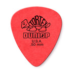 Dunlop Tortex Standard Picks (12-Pack), Red, .50mm