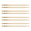 Vater Hickory Drumsticks, Wood Top, 3-Pack with 1 Free Pair, 5A