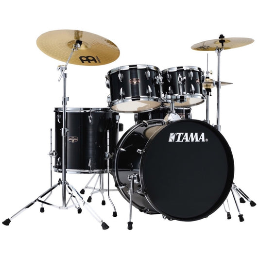 Tama IE52C Imperialstar Drum Kit, 5-Piece (with Meinl Cymbals), Hairline Black