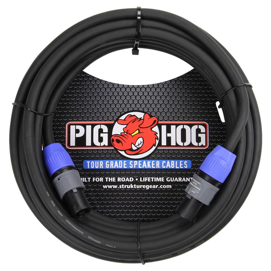 Pig Hog Speakon to Speakon 14-Gauge Speaker Cable, 50 Foot