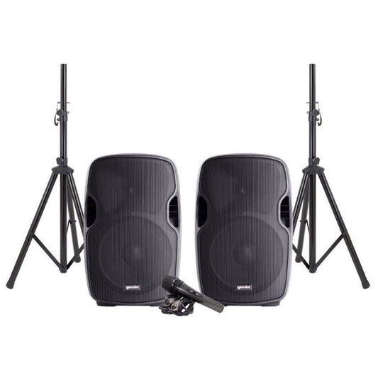Gemini PA SYS15 Complete Dual Speaker PA Package
