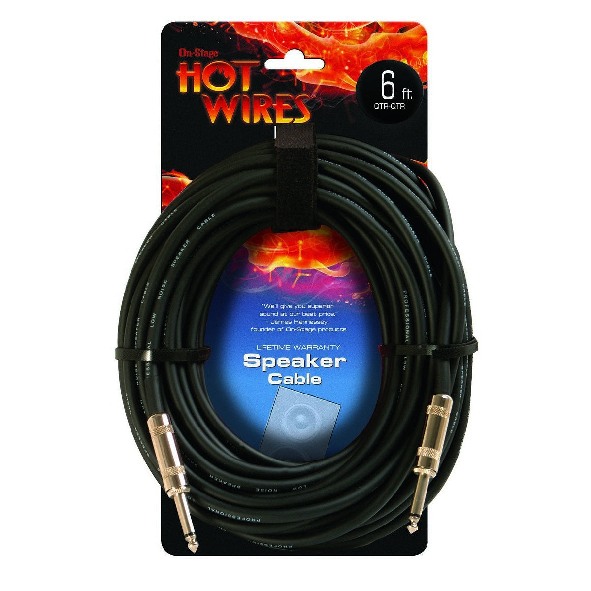 Hot Wires Speaker Cable, 6 Foot