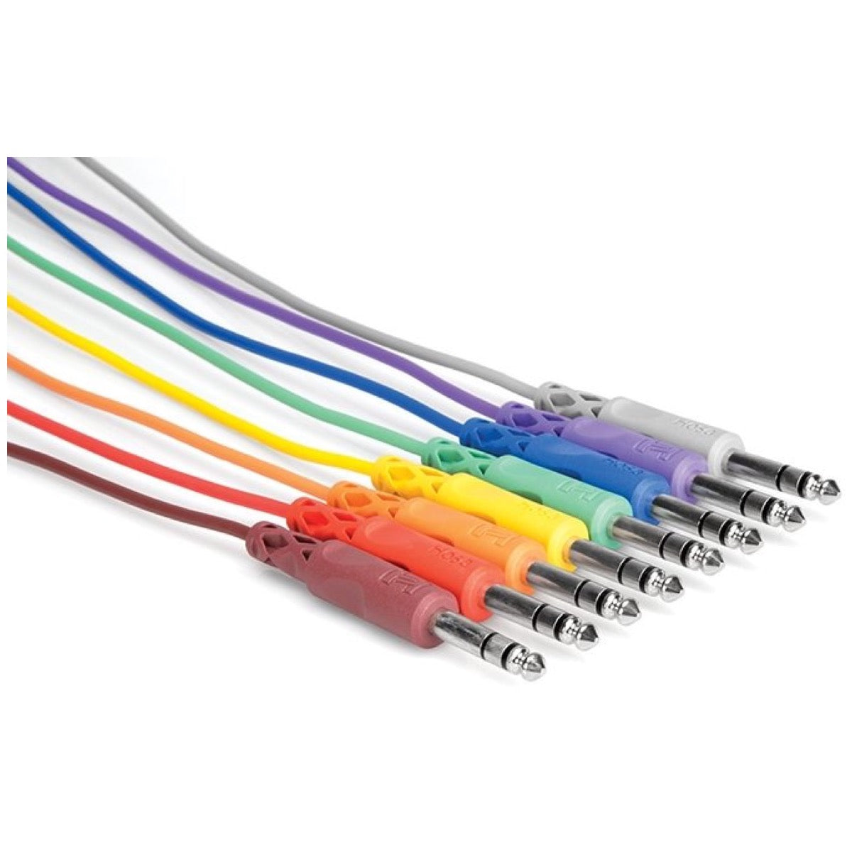 Hosa CSS845 1/4 Inch Patch Cables, 8-Pack, 1.5 Foot