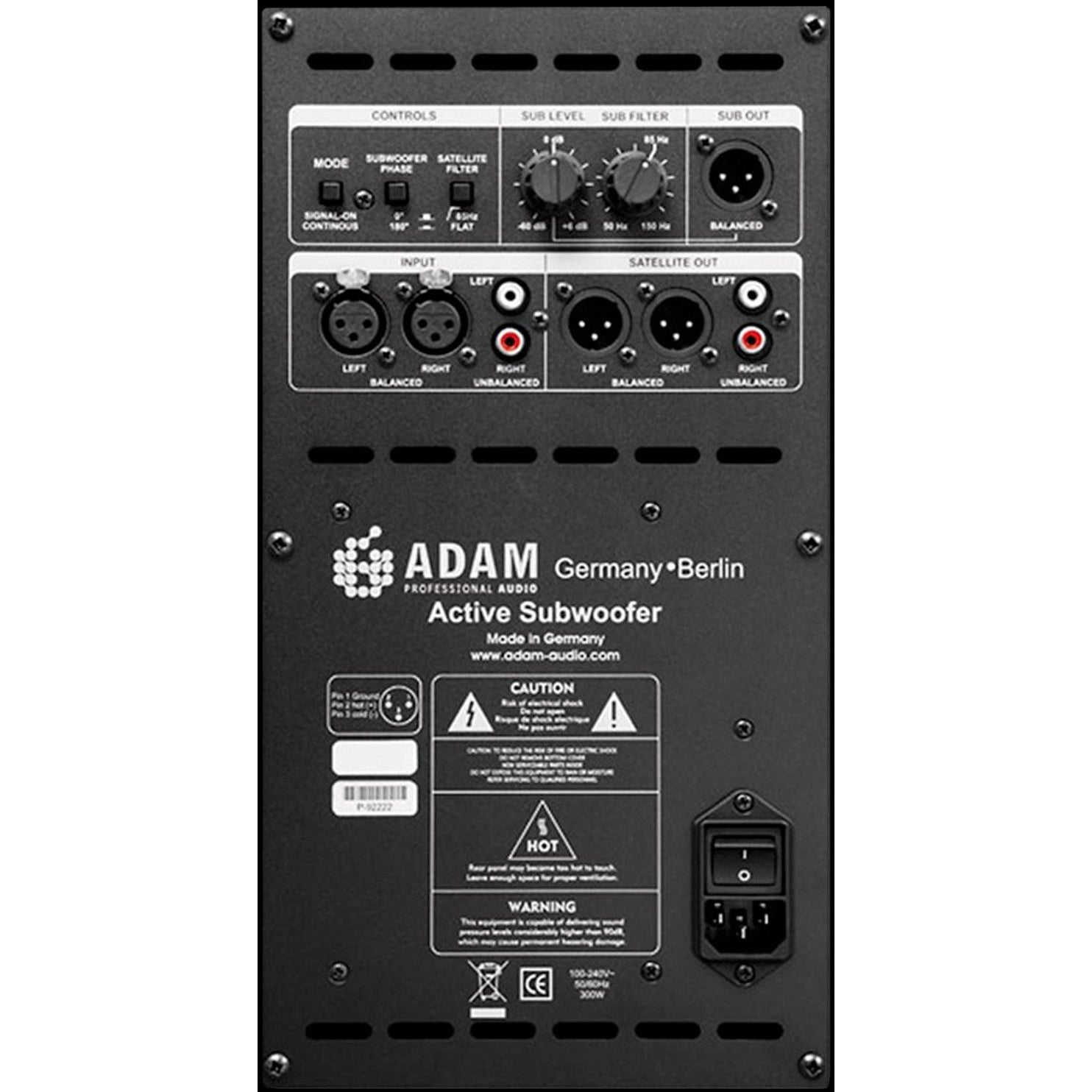 Adam Audio Sub10 mkII Powered Studio Subwoofer Speaker