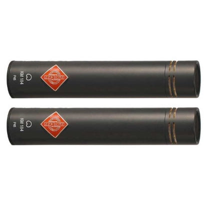 Neumann KM 184 Cardioid Small-Diaphragm Condenser Microphone, Black Matte, Matched Pair