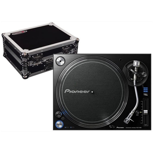 Pioneer DJ PLX-1000 Direct Drive Turntable, with Odyssey FZ1200 Case