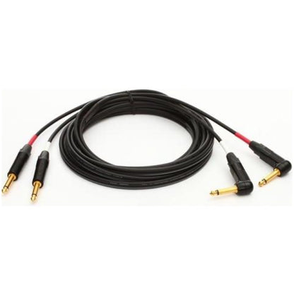 Mogami Gold Stereo Keys Cable with Right Angle Ends, 10 Foot