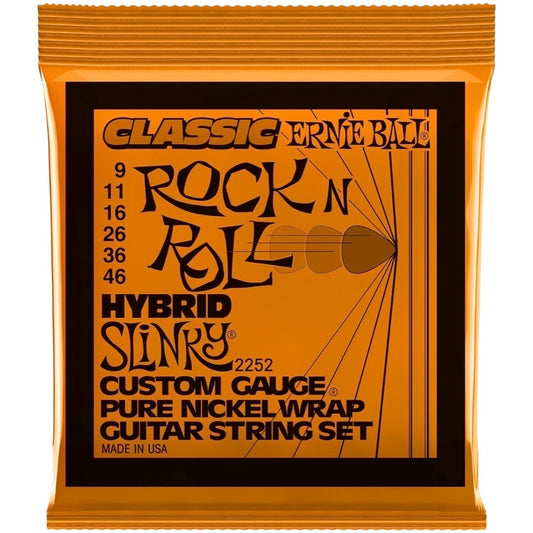 Ernie Ball Slinky Classic Rock N Roll Pure Nickel Electric Guitar Strings