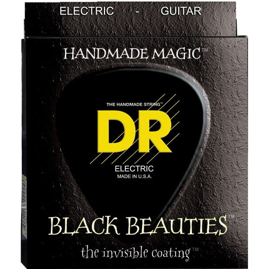 DR Strings Black Beauties Electric Guitar Strings, BKE-10, Medium, 17076