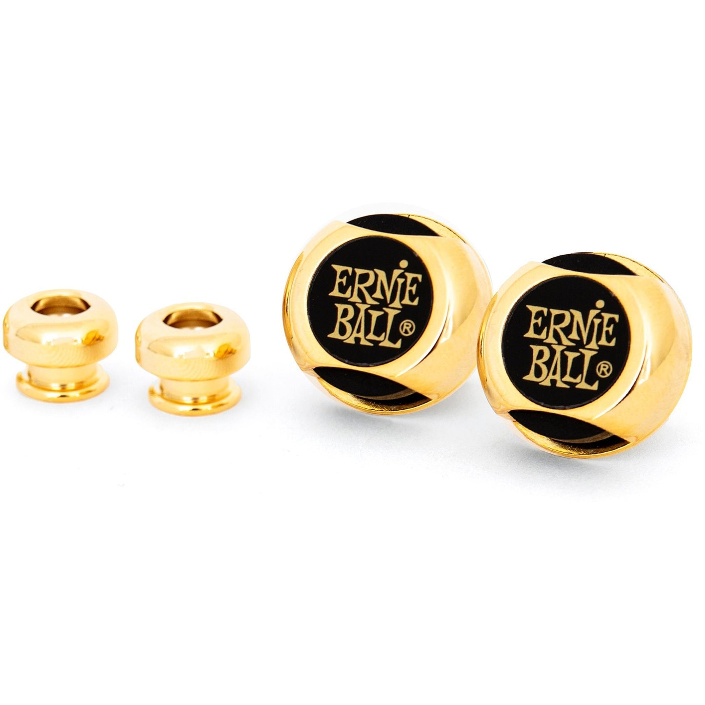 Ernie Ball Super Lock Guitar Strap Locks, Gold, P04602