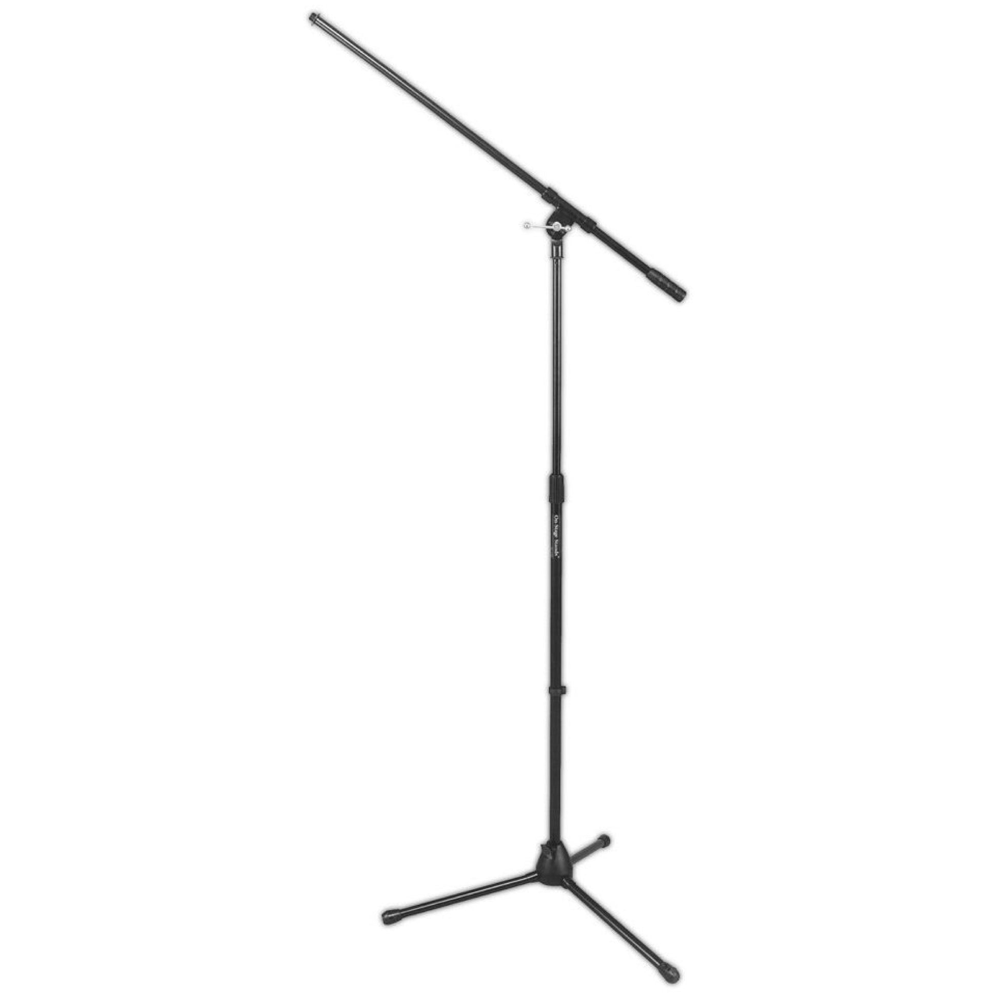 On-Stage 7701 Tripod Microphone Boom Stand, Black, 7701B, 3-Pack