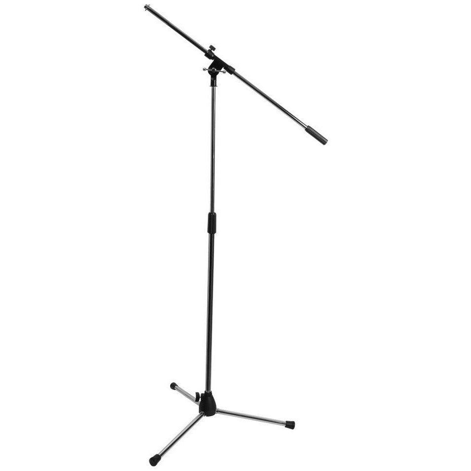 On-Stage 7701 Tripod Microphone Boom Stand, Chrome, 7701C