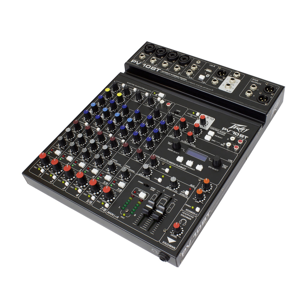 Peavey PV-10BT Stereo Bluetooth Mixer, 10-Channel
